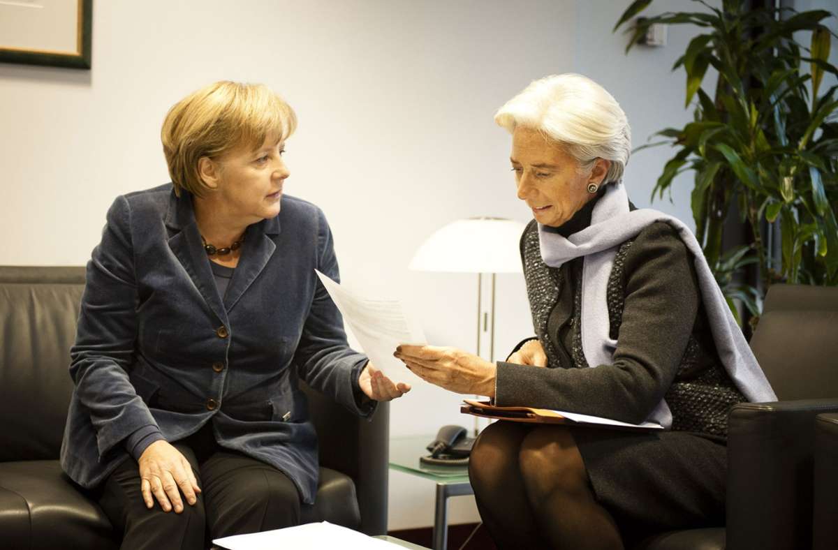 Angela Merkel und Christine Lagarde.