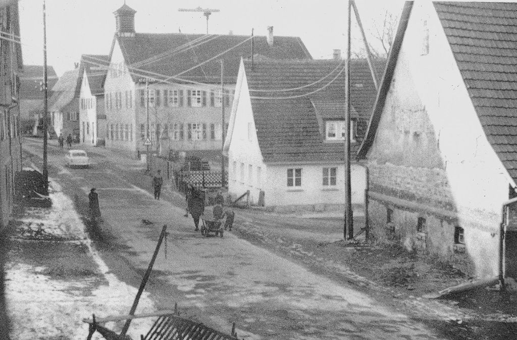 Die Alte Dorfstraße in den 60er Jahren