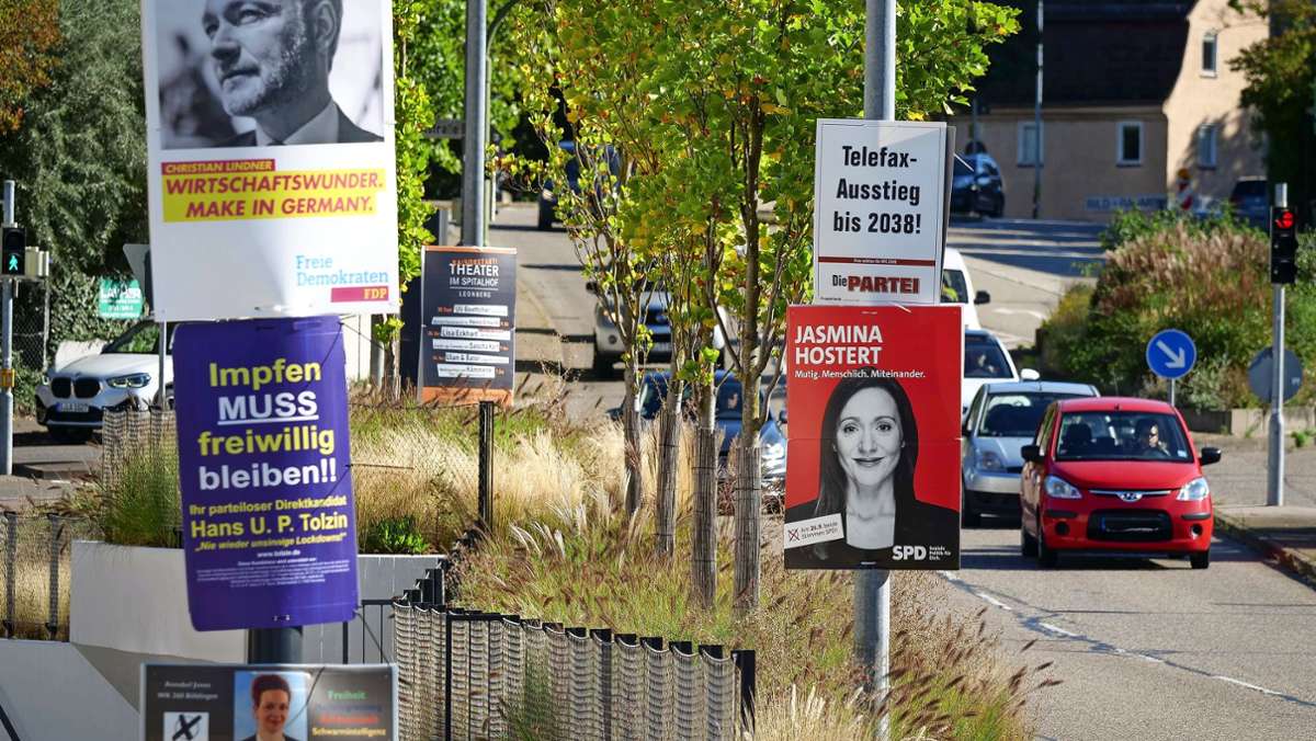 Bundestagswahl: Wahlforscher in Leonberg unterwegs
