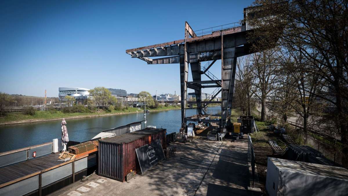 Kulturschiff am Neckar in Stuttgart: Fridas Pier öffnet seine Tore auf dem Festland