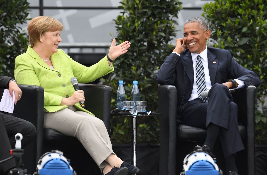 Beim Besuch in Berlin hat sich Barack Obama indirekt gegen Donald Trump positioniert.