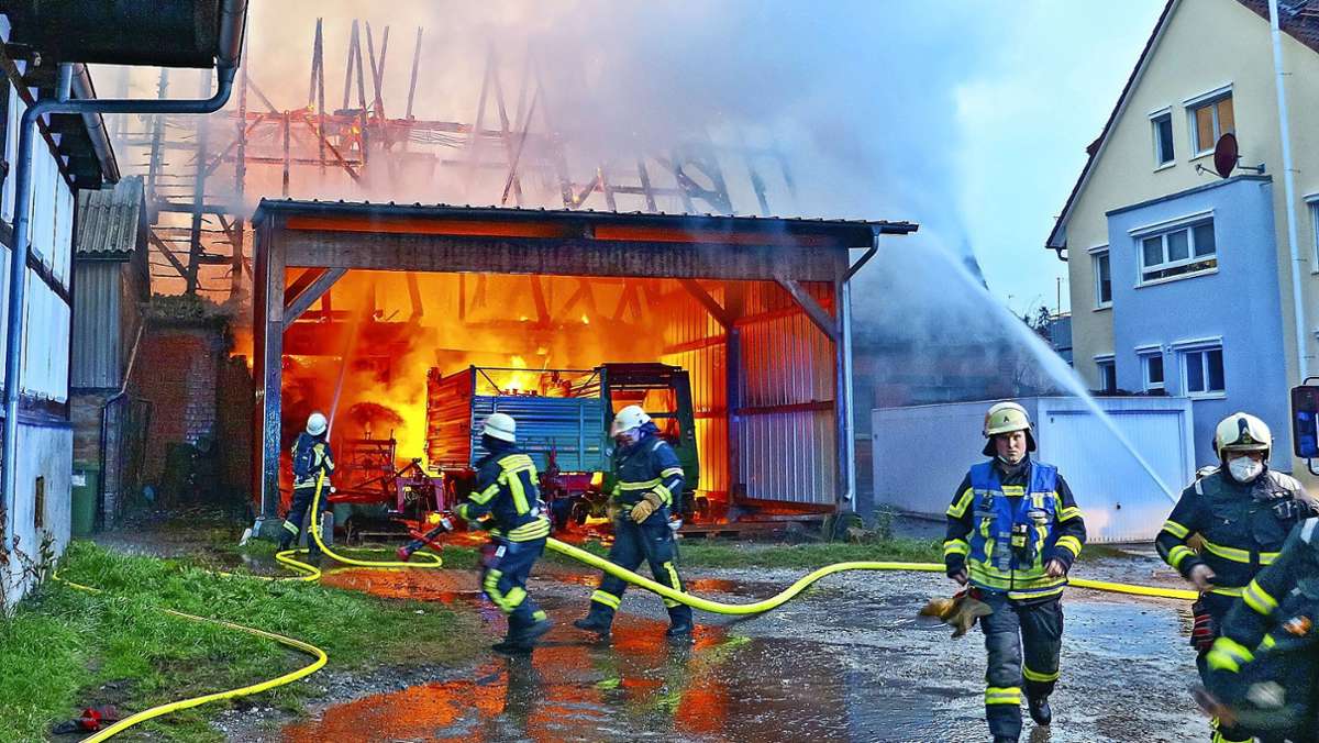 Feuer in Möglingen: Erneuter Brand – Scheune angezündet?