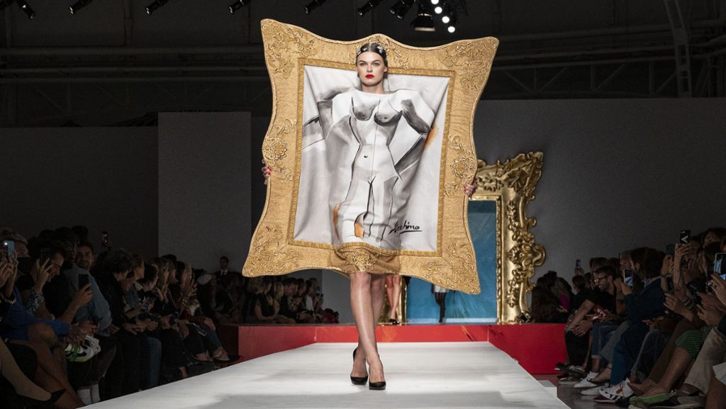 Mailand Fashion-Week: Als wären Kunstwerke von der Wand gesprungen