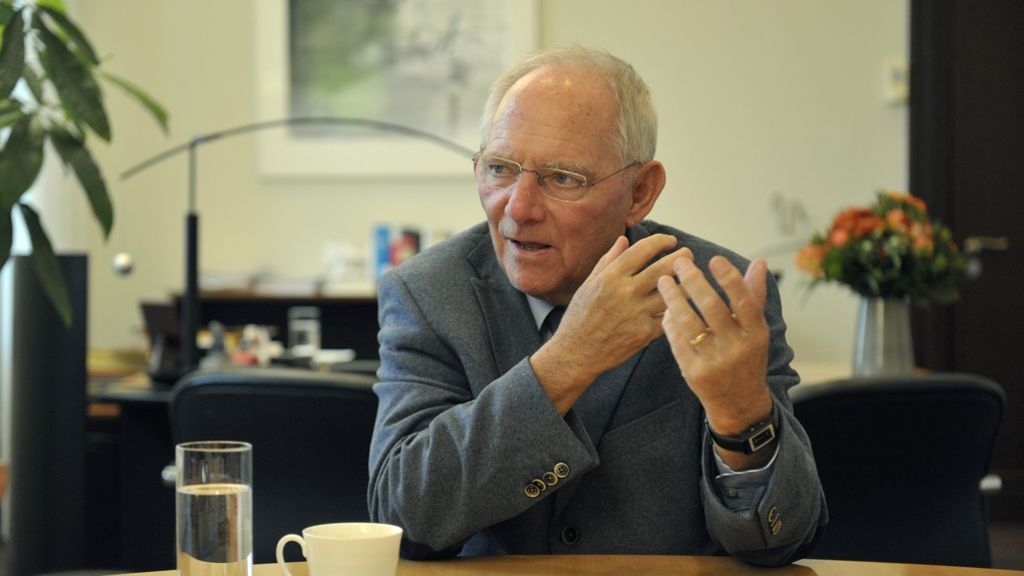 Wolfgang Schäuble zu den EU-Krisen: „Gute Deutsche treten für Europa ein“
