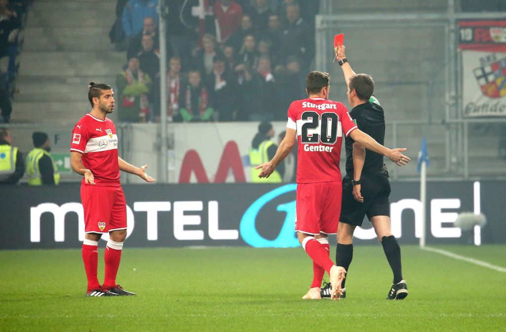 Emiliano Insua muss mit Rot vom Platz – die Szene beim Spiel des VfB Stuttgart gegen die TSG Hoffenheim wurde auch in der deutschen Sportberichterstattung vielfach diskutiert.