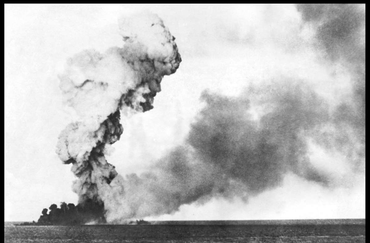 Fotos von der amerikansichen Landungsoperation auf Iwo Jima
