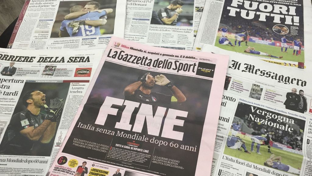 Die Stimmung nach dem WM-Aus in Italien: Das Land ist am Boden – und jetzt auch der Fußball