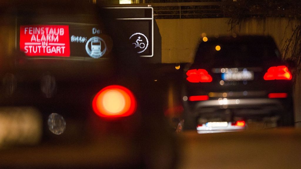 Stuttgart: Feinstaubalarm reduziert Autoverkehr nur minimal