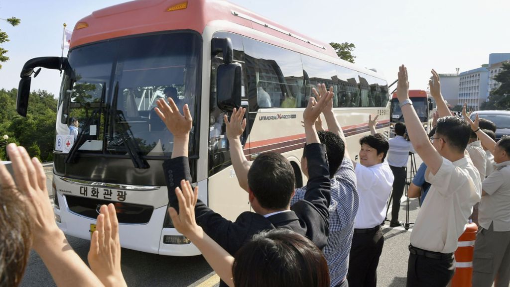 Nordkorea: Südkoreaner treffen nach Jahrzehnten auf ihre Verwandtschaft