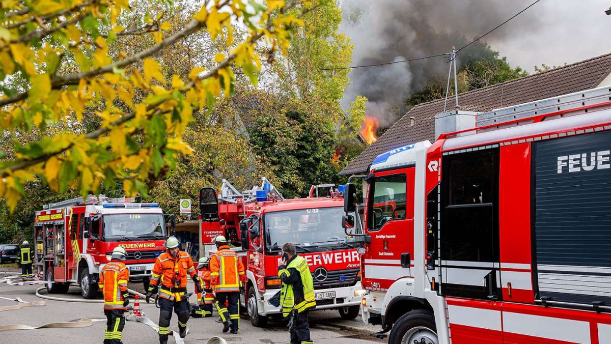 Feuer in Kirchberg an der Murr: Rund 150 000 Euro Schaden bei Hausbrand