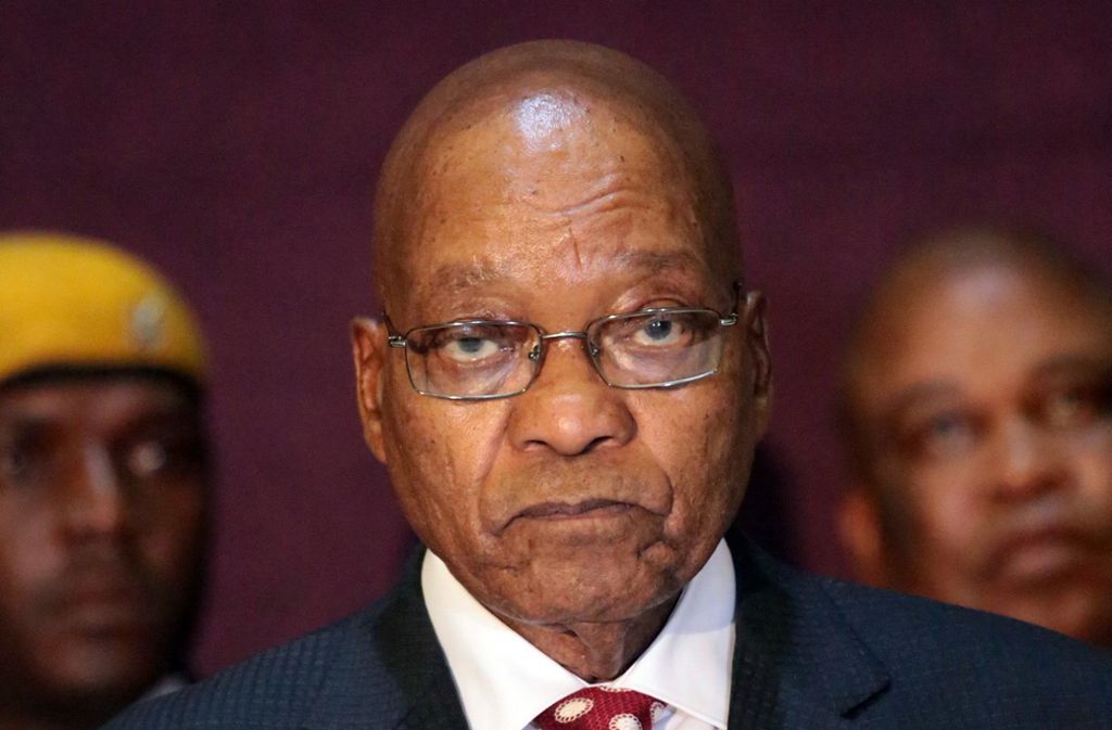 Südafrikas Präsident Jacob Zuma widersetzt sich der Entmachtung durch die eigene Partei. Foto: dpa