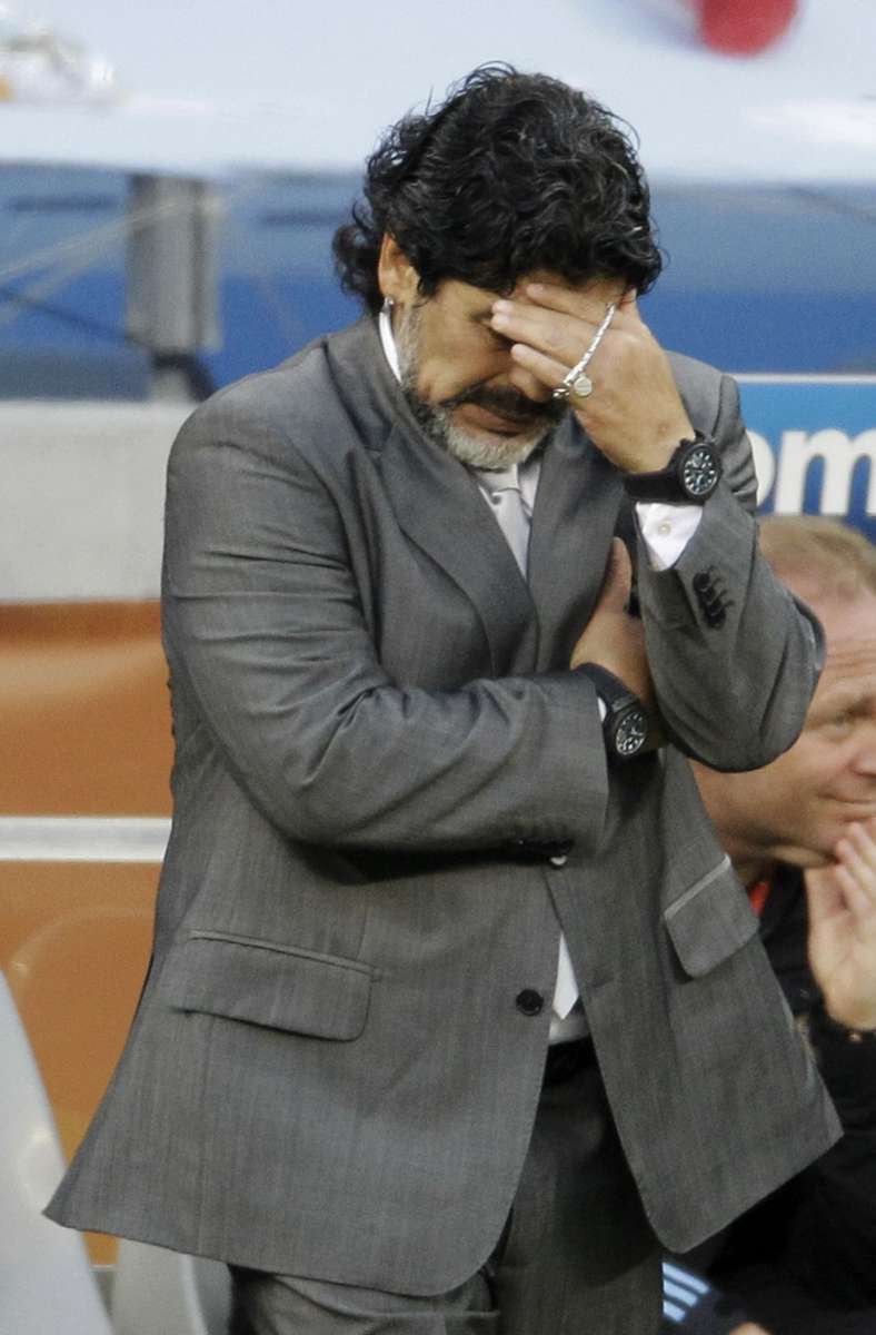 . . . bescherten Maradona viel Häme und Spott.