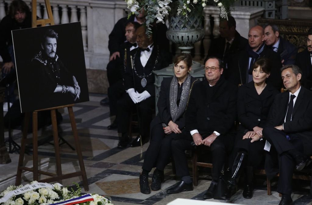 Auch die ehemaligen Präsidenten Sarkozy und Hollande nahmen an dem Gottesdienst teil.