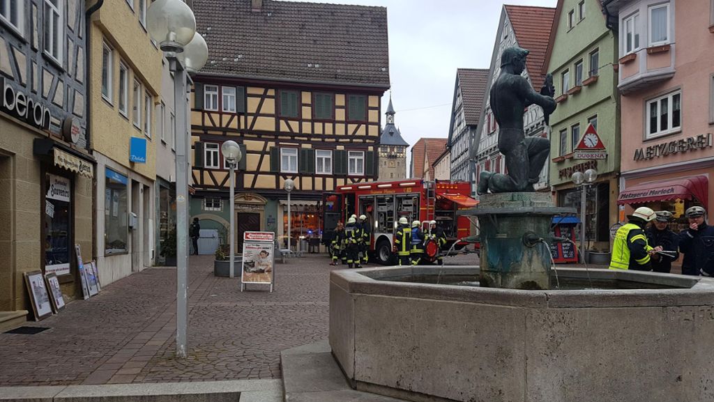 Marbach am Neckar: Feuerwehr schließt Gasleck