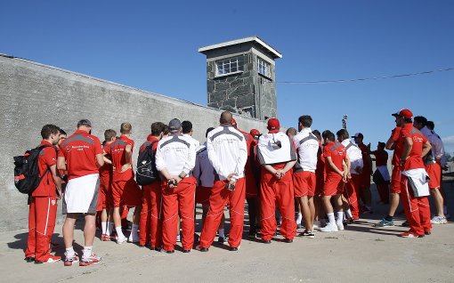 Hier die Fotos vom Ausflug des VfB Stuttgart auf die südafrikanische Gefängnisinsel Robben Island: Foto: Pressefoto Baumann