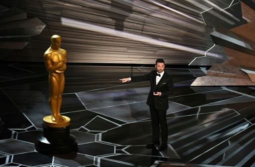 Jimmy Kimmel bei der Eröffnungsrede der Oscar-Verleihung. Foto: AFP