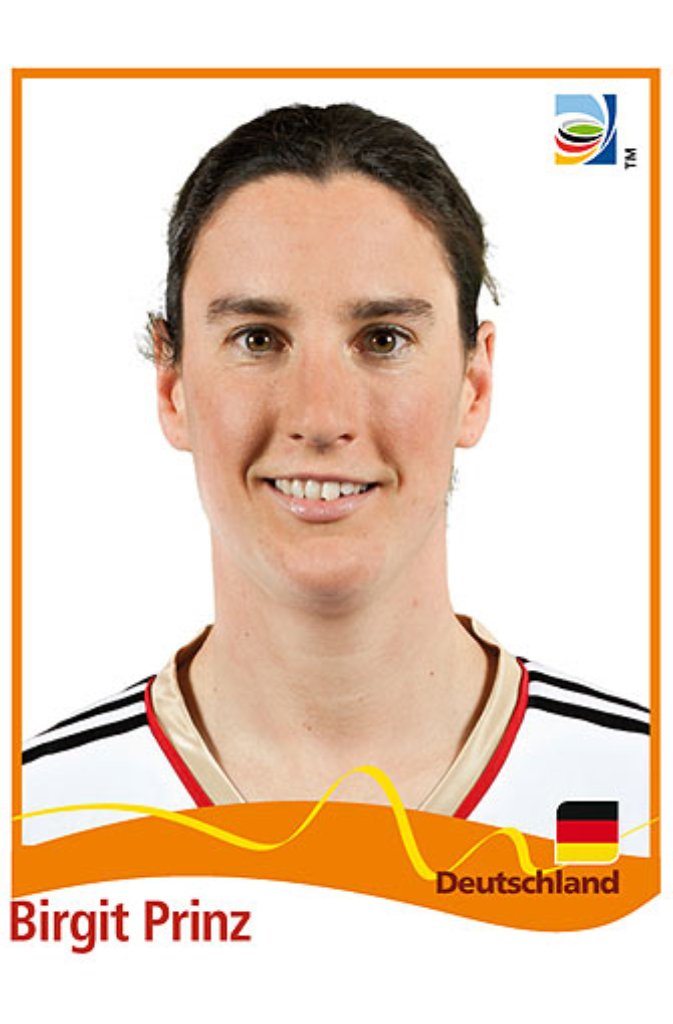Birgit Prinz von der deutschen Frauenfußball-Nationalmannschaft