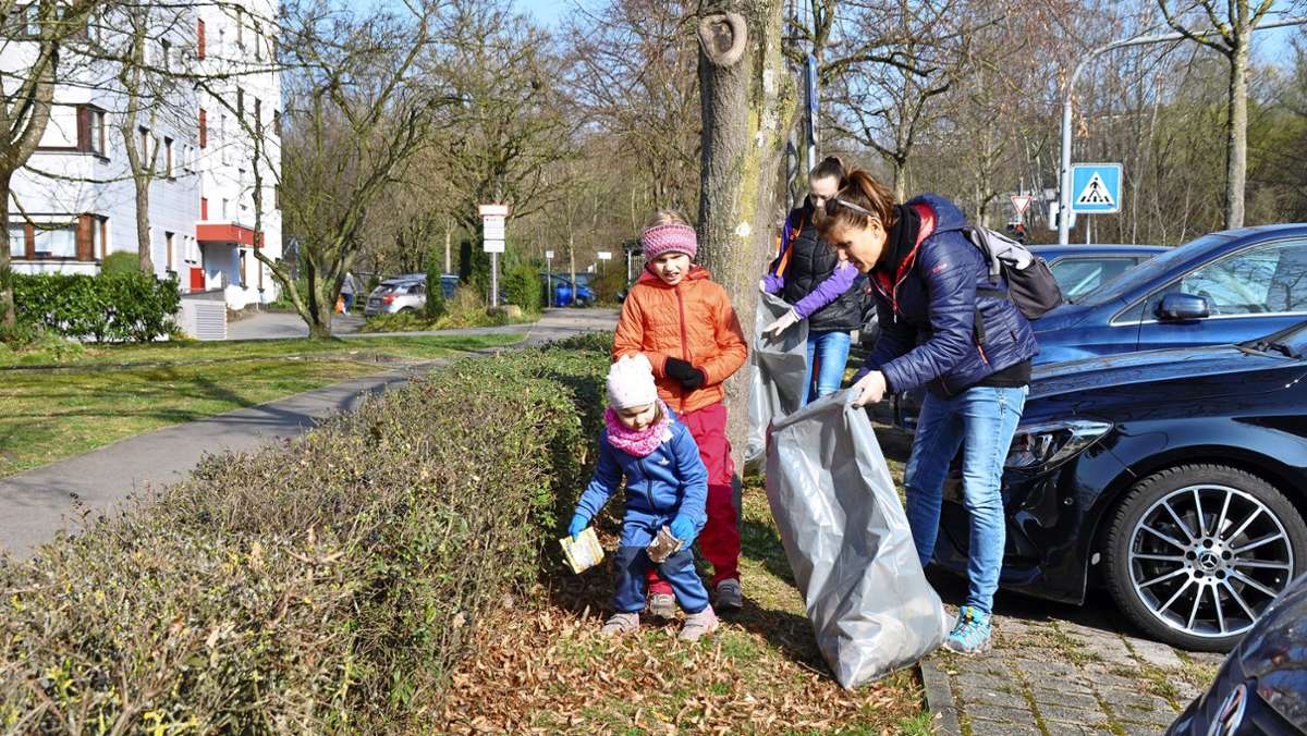 Putzaktionen in Plochingen und Altbach: Müllsammler finden Herd und Christbaum