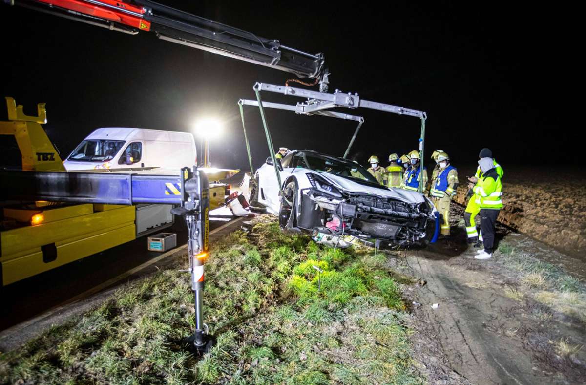 Der Unfall ereignete sich zwischen Ludwigsburg und Neckargröningen.
