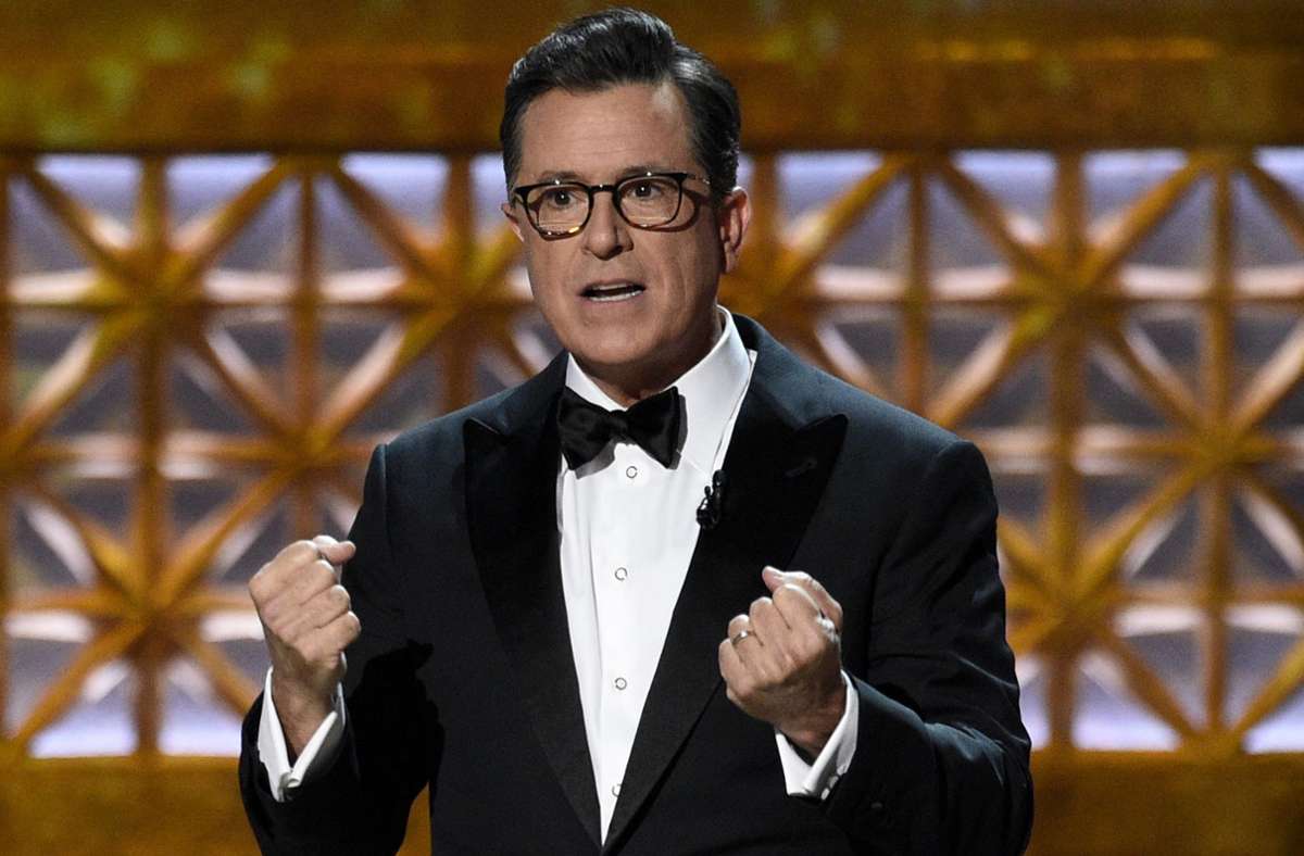Late-Night-Host Stephen Colbert ist ein Kritiker des US-Präsidenten. Foto: dpa/Chris Pizzello