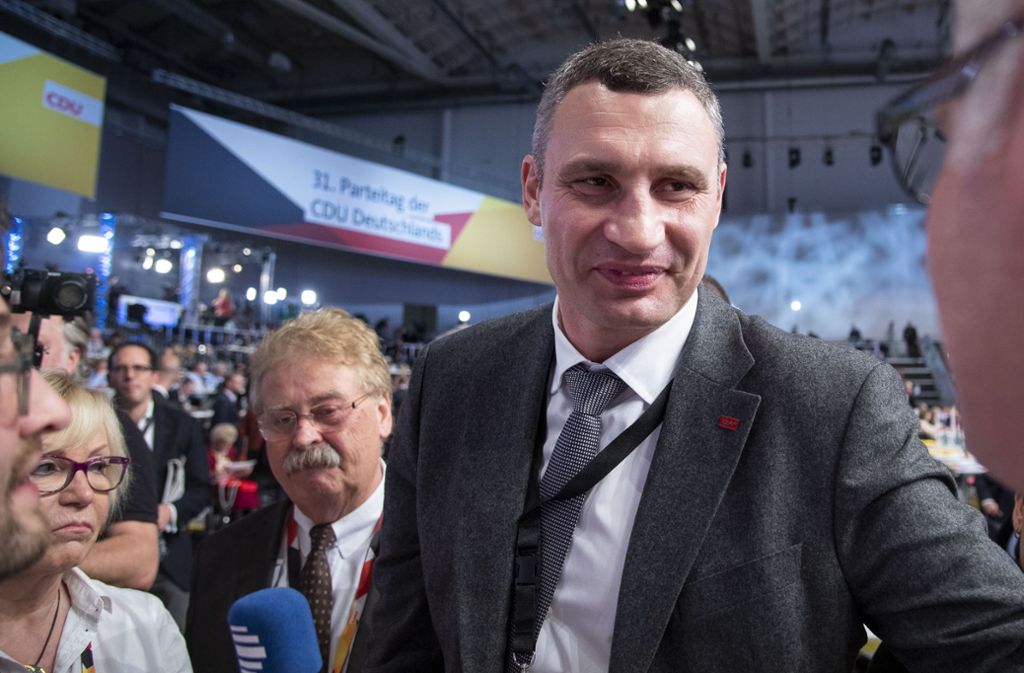 Besucht den CDU-Parteitag: Der Boxer Wladimir Klitschko.