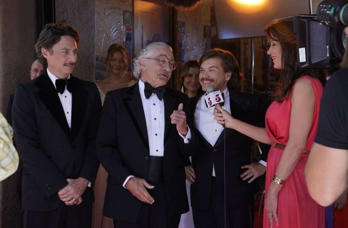 Zach Braff, Robert De Niro und Emile Hirsch (von links) in „Kings of Hollywood“