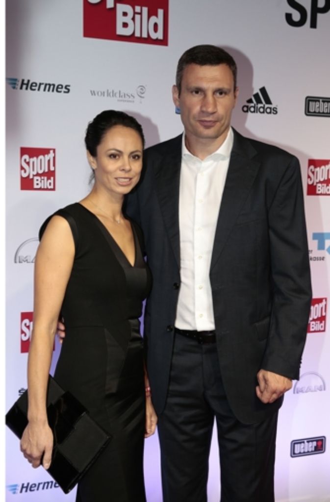 Vitali Klitschko mit seiner Frau Natalia.