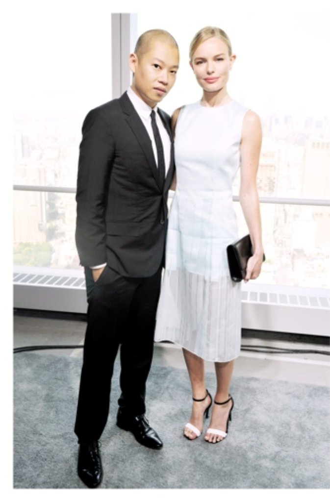 Schauspielerin Kate Bosworth mit dem Designer Jason Wu