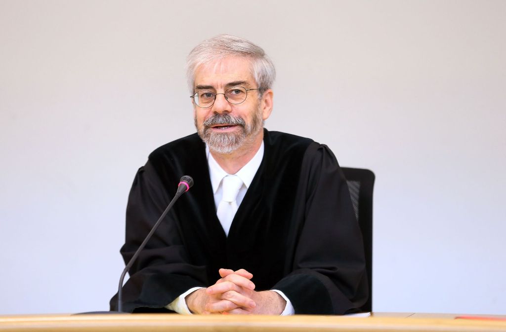 Richter Roderich Martis beim Prozessbeginn