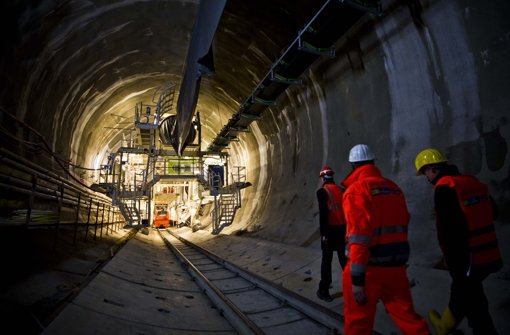 Die Arbeiten im Fildertunnel gehen weiter. Foto: Lichtgut/Max Kovalenko