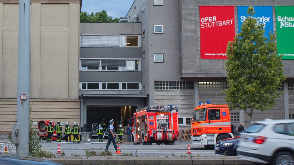 Feuerwehreinsatz an der Oper Stuttgart: Brand im Kulissengebäude