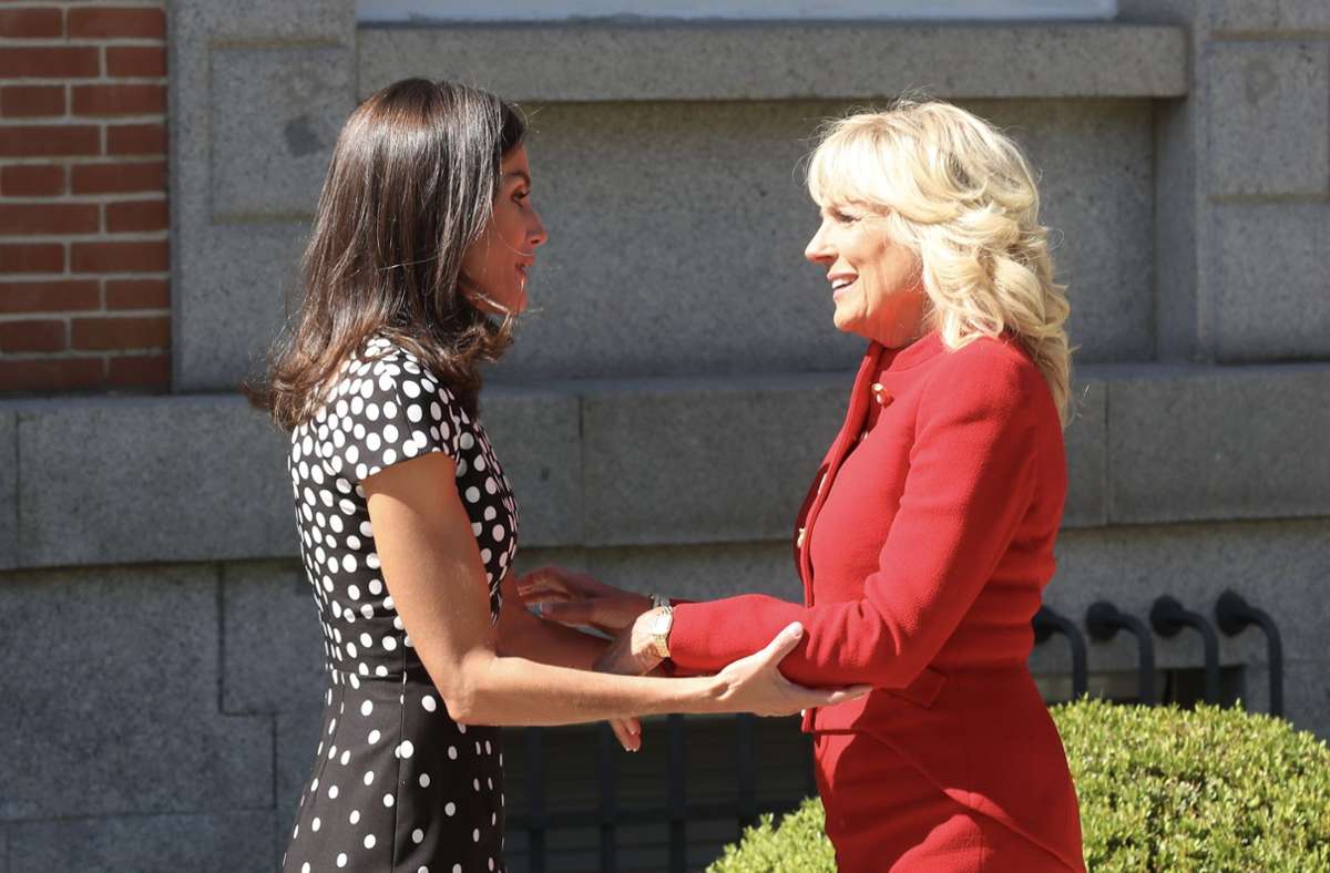 Die beiden Frauen trafen sich bereits im Voraus zu dem Nato-Empfang in Madrid.