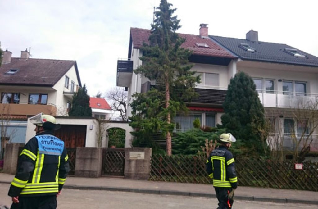 Sturmtief "Niklas" geht noch lange nicht die Puste aus: In Stuttgart-Möhringen kippte ein gewaltiger Nadelbaum auf ein Haus.