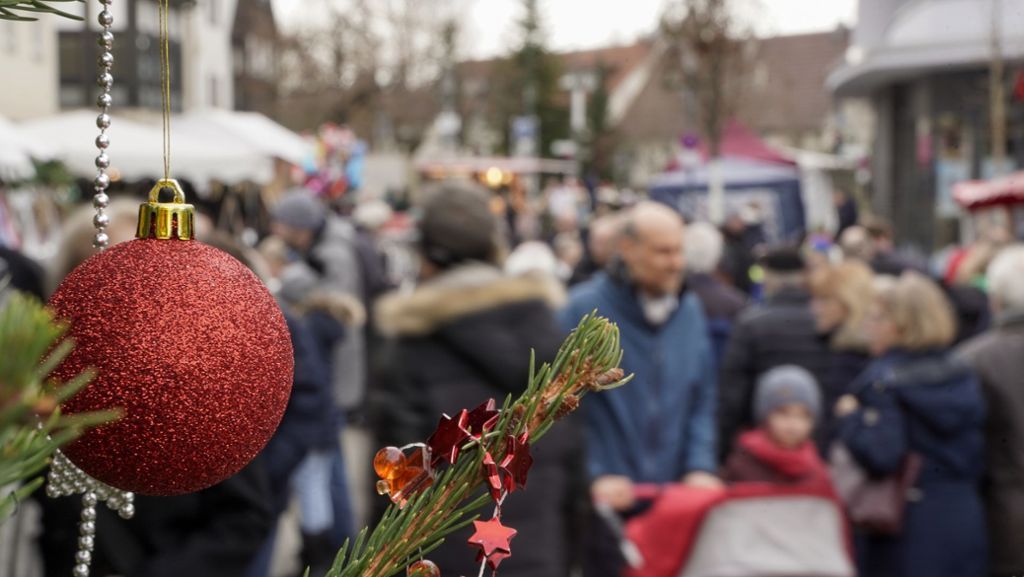 Am zweiten Adventswochenende im Strohgäu: Viel Gedränge auf dem Ditzinger Weihnachtsmarkt