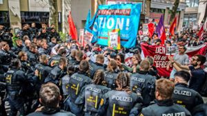 1.-Mai-Demo in Stuttgart: Die Innenstadt wird zum Kampfgebiet