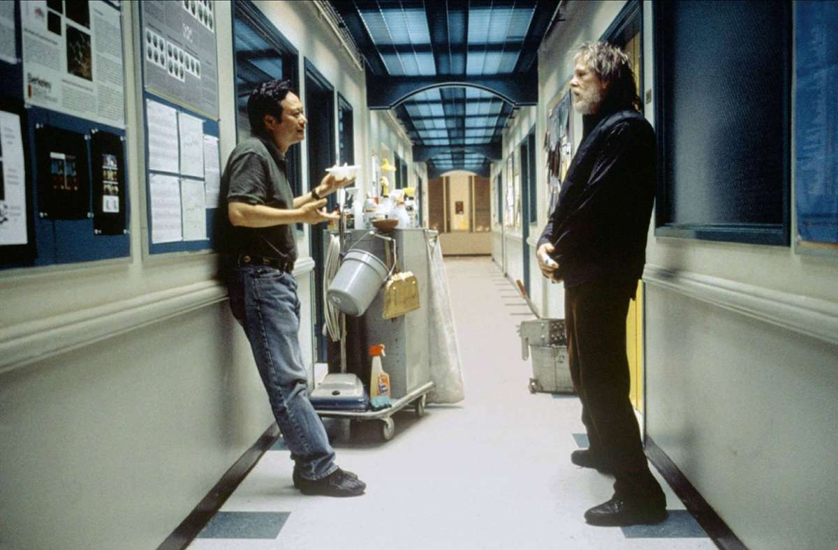 „Hulk“ (2003): Nick Nolte (rechts) am Set mit dem Regisseur Ang Lee