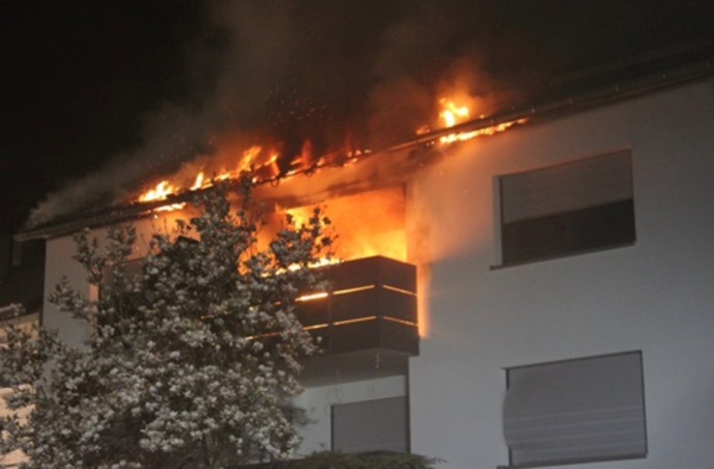 Brand in einem Wohnhaus in Weinstadt-Endersbach.