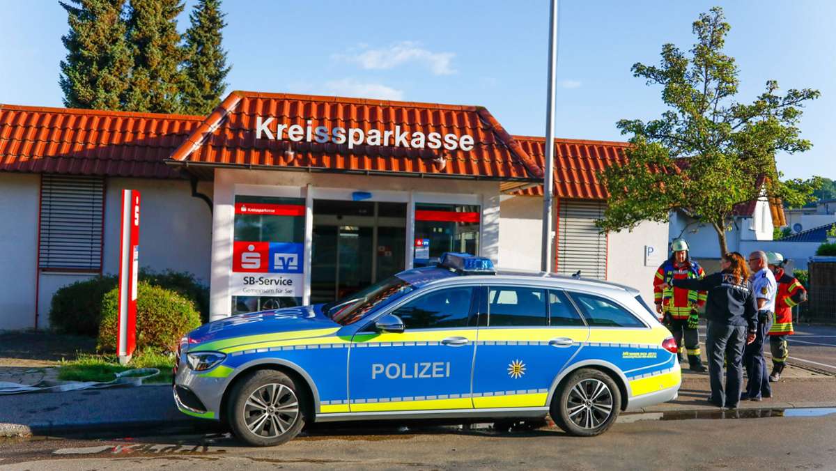 Zeugensuche in Donzdorf: Sprengung von Geldautomaten misslingt