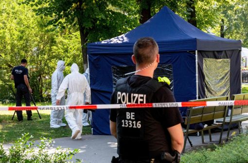 Berliner Tatort: Zelimkhan K. wurde im Kleinen Tiergarten erschossen. Foto: AFP/Christoph Soeder