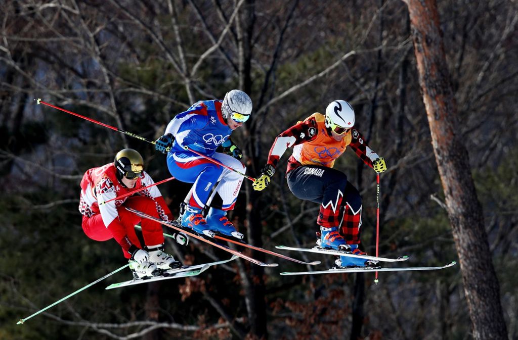Skicross verlangt den Athleten zu jedem Zeitpunkt des Rennens alles ab.