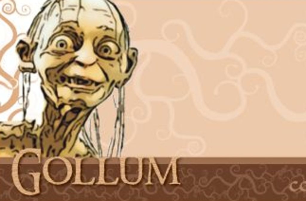 Gollum Gollums Figur ist innerhalb des großen Tolkien-Universums eine kleine Besonderheit. Sie ist weder ausschließlich gut noch böse, sondern beides gleichzeitig. Gollum führt uns Lesern anschaulich vor, was der Ring aus einem „Menschen“ zu machen imstande ist. Besser als jede Beschreibung es leisten könnte, sieht man in dieser Figur die Verderbtheit des Bösen, die sich in Gollum auch rein körperlich äußert. Und trotz allem steckt noch immer der gute Hobbit Smeagol in ihm, der hin und wieder zum Vorschein kommt. In Gollum leben zwei Wesen, die sich gegenseitig hassen und dennoch im selben Körper gefangen sind. Eine spannende Figur, die zu unzähligen Geschichten anregt, die man auch nach langer Zeit nie ganz auserzählt hat. (Felix Mertikat)