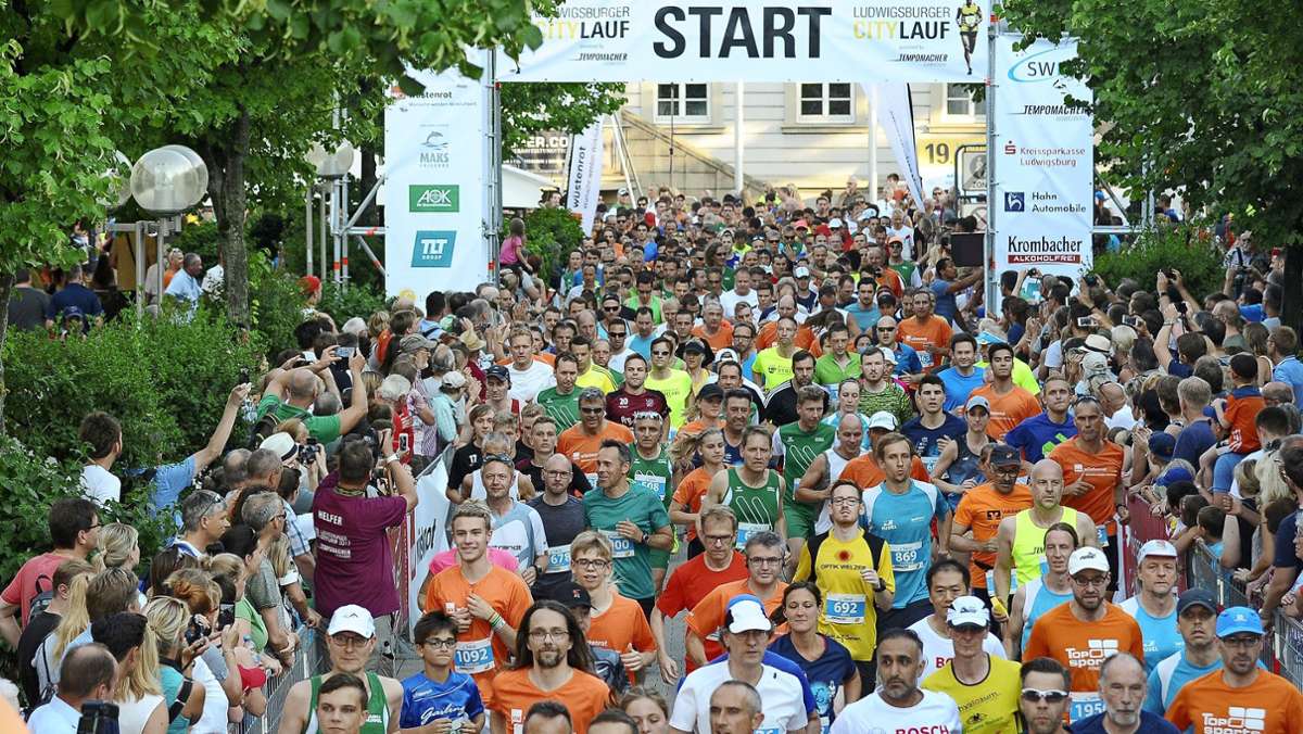 Rennen in Ludwigsburg: City-Lauf  über zwei identische Runden