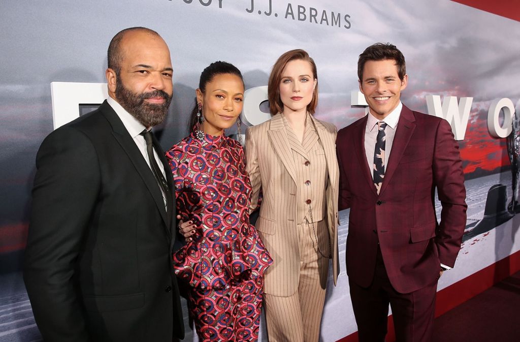 Die Schauspieler Jeffrey Wright, Thandie Newton, Evan Rachel Wood und James Marsden (von links) bei der Premiere von Westworld Staffel 2