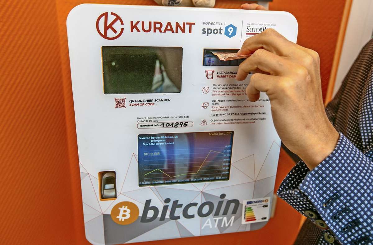 Frisst Euro, spuckt aber nichts aus: Die Bitcoins werden digital gespeichert.