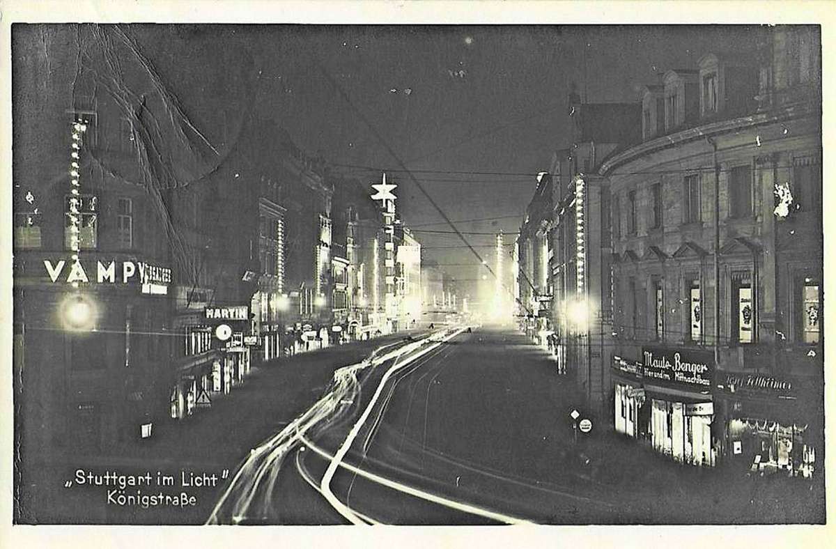 Königstraße in den 1930ern.