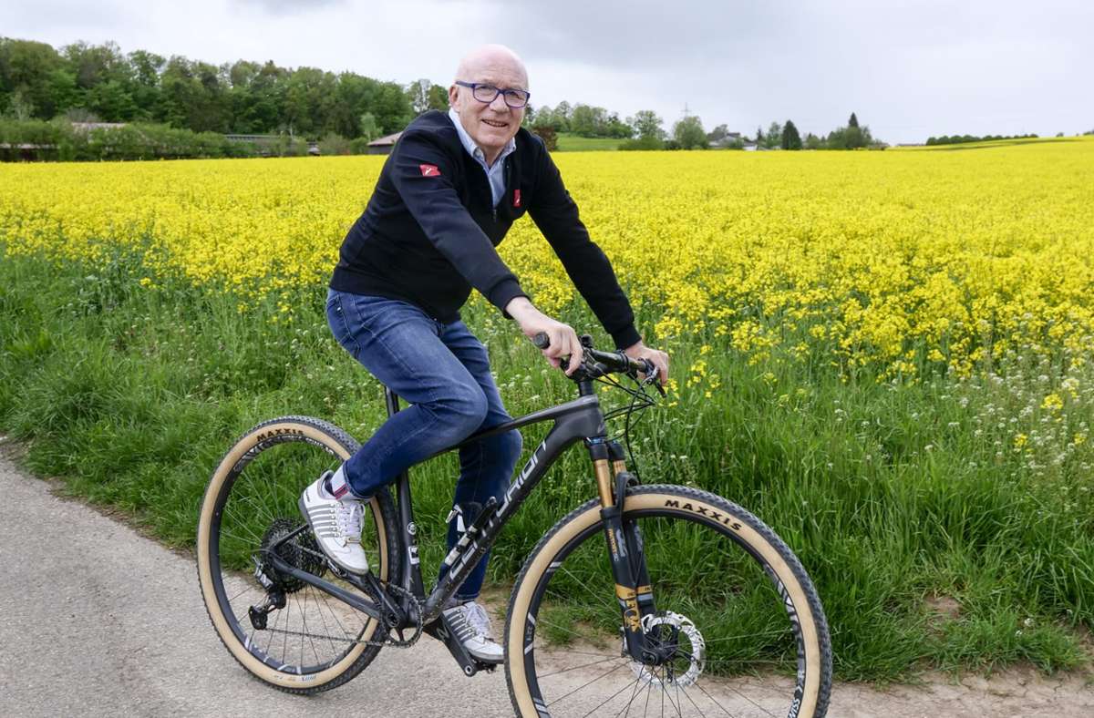 Rennrad oder Mountainbike – Wolfgang Renner liegt beides. Auf die Unterstützung eines Motors verzichtet er dabei.