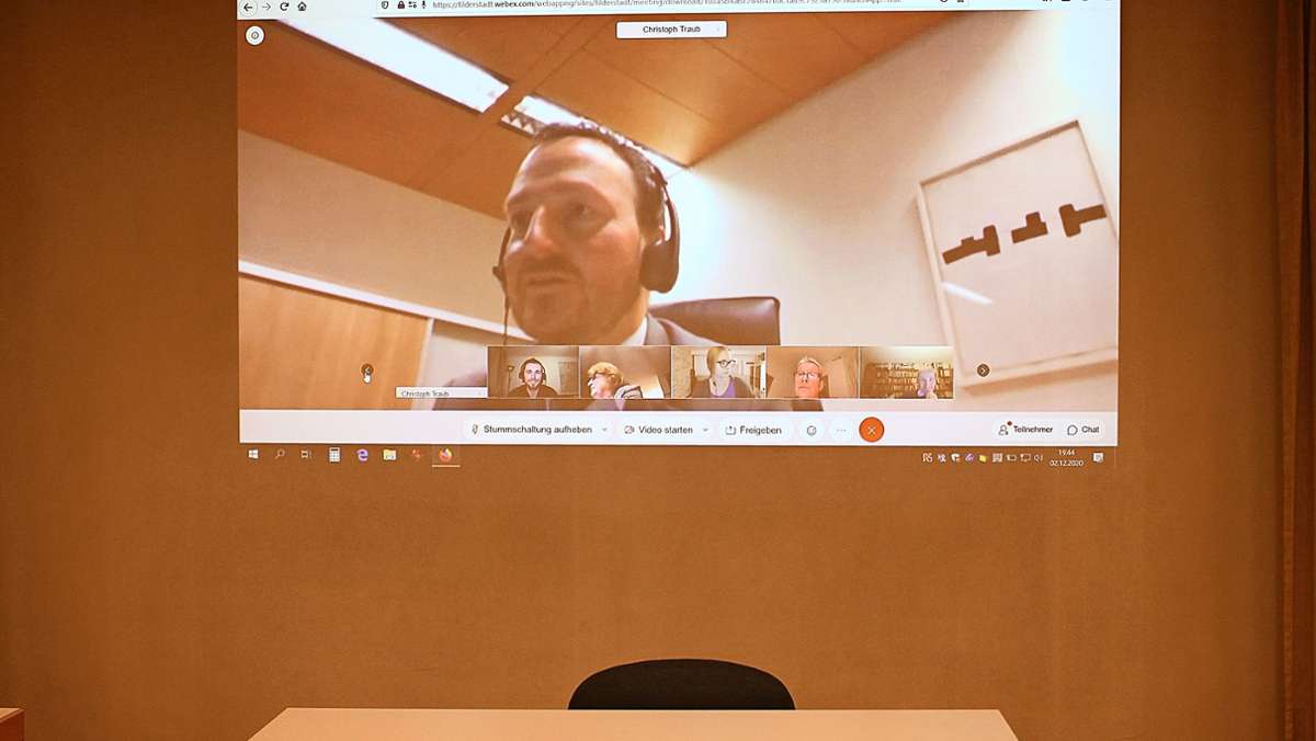 Video-Konferenz in Filderstadt: So lief die erste digitale Sitzung