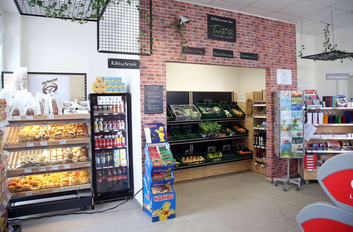 In den Supermärkten ohne Verkaufspersonal gibt es auch viele regionale Produkte.