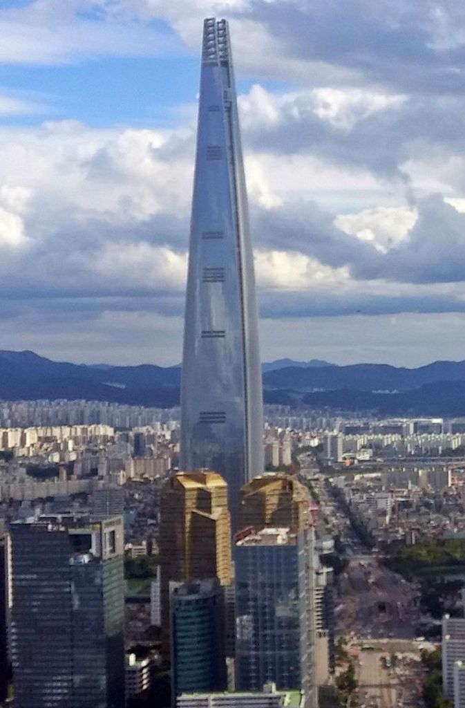Platz 5: Lotte World Premium Tower, Seoul (Südkorea), Höhe: 555 Meter, Baujahr: 2016.