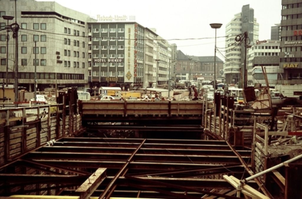 Auch in der Friedrichstraße wurde gebaut.